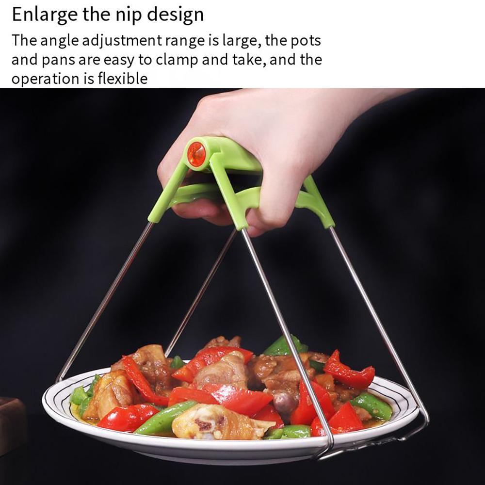 Buy Foldavle Hot Bowl Clip Pot Dish Holder Steamer Lifter Picker