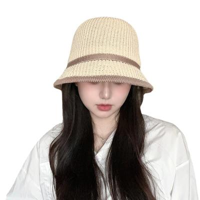 UV Strå Bred Spand Sol UV Sol Stilfuld Strå Sommer [easylivegogo] Damehat, Beskyttelse, Hat, Skygge, Ansigts-slankende Effekt, Foldbar, Hat,