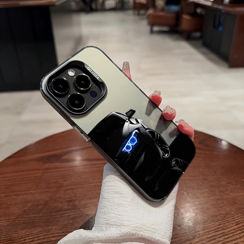 Car themed tempered phone case suitable for iPhone 17 16 15 14 13 12 11 Pro/Max/Plus anti drop and shockproof back cover