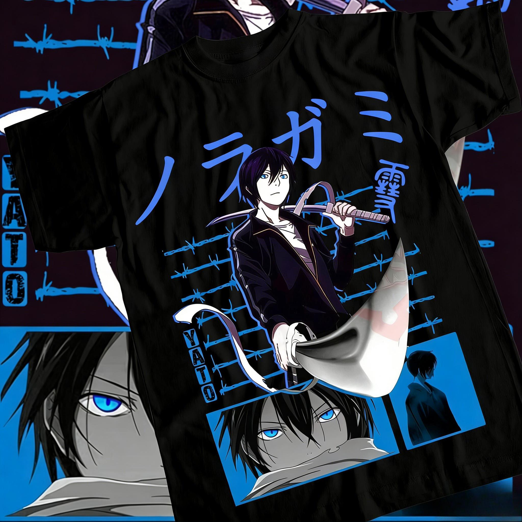 Горячая распродажа на Новый год Футболка Noragami Бог Бедствия Футболка Noragami Ято Аниме Манга Все размеры Мужская футболка M