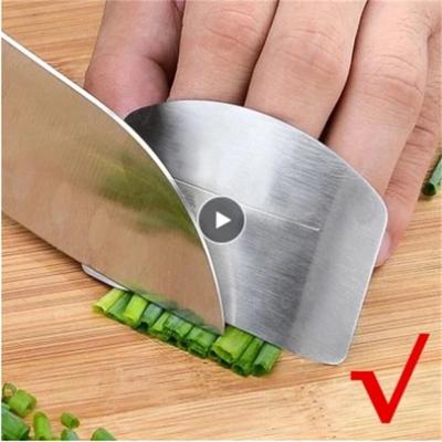 Roestvrijstalen Vingerbeschermer Vinger Handgekapte Handbeschermer Mes Gesneden Vingerbeschermingshulpmiddel Keuken Koken Messen Accessoires
