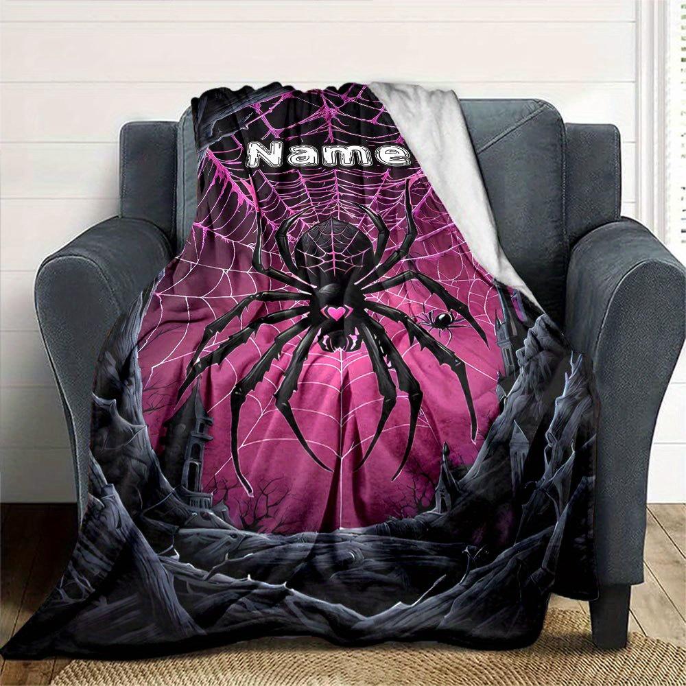 Spider Web Halloween Home Blanket Perfect Gift For Spooky Decorations And Cozy Nightst64