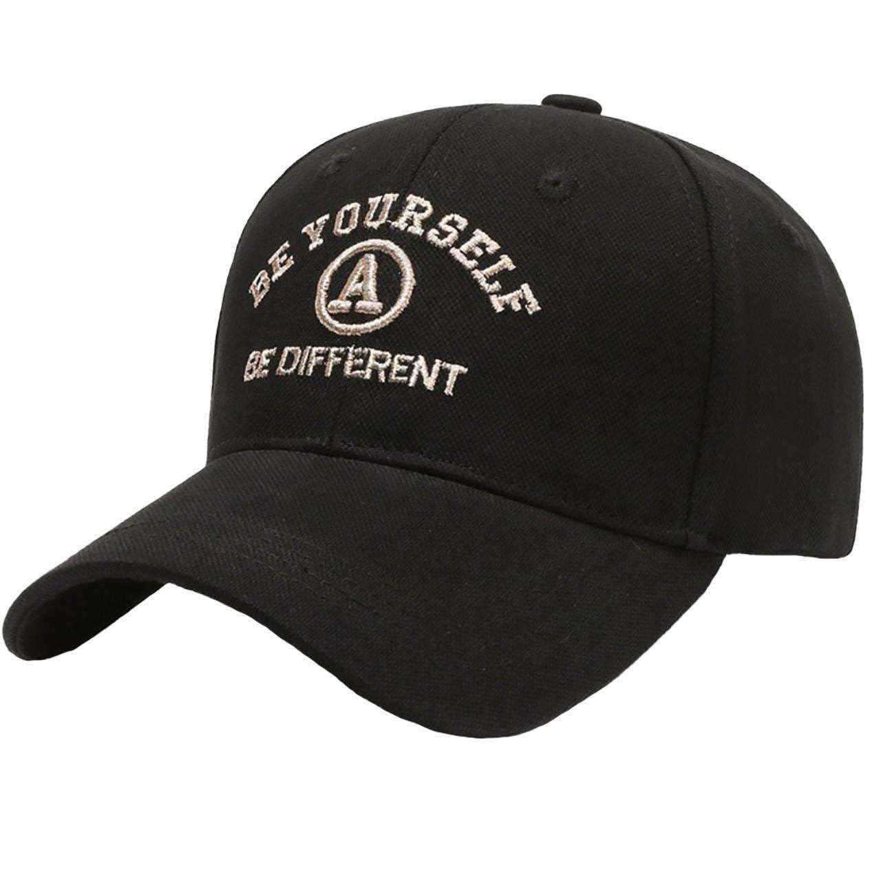 

Original Embroidered Baseball Simple CZ800 [White Fang] Cap, Stylish, Design, Men s, Women s, (Black) чорний