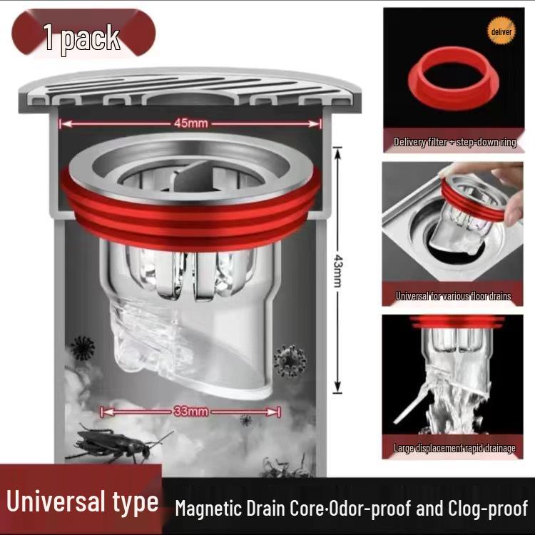 

Odor-Proof Anti-Leak Floor Drain Core with Insect-Resistant Check Valve