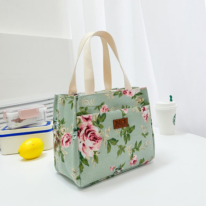 Stylish Large Capacity Aluminum Foil Bento Lunch Bag for Women