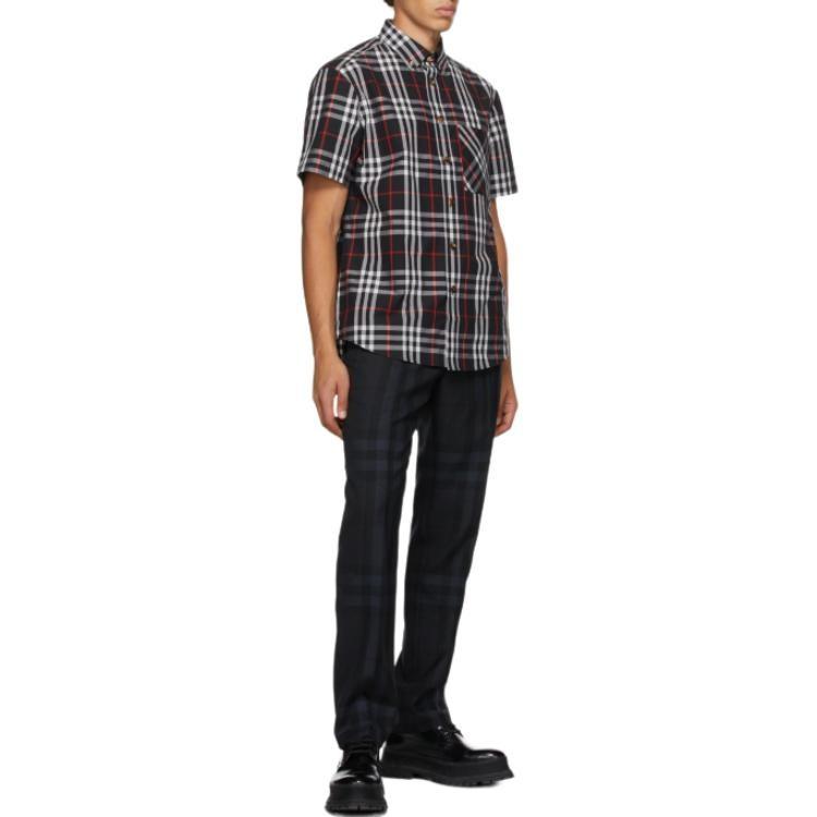 Burberry Shirt Men's Black Beige 80734101