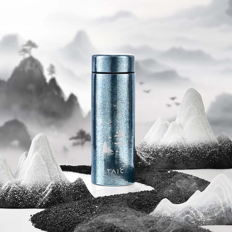 TAIC Jiangshan Mingyue Pure Titanium Insulated Cup 400ml