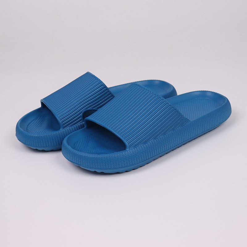 

Тапочки для женщин, летние тапочки, домашний декор, толстая подошва, противоскользящие для ванной, душа, парные, уличные тапочки, уличные торговцы 44-45 темно-синий