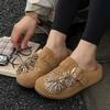 Women S Rhinestone Thick Soled Slip On Mules For Outdoor Wear