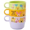 Skater Children's Stacking Cups, Set of 3, Disney Winnie the Pooh Design, Made in Japan, KS31-A
