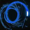 USB Chargeable Blue LED Fiber Optic Whip Dance Whip Glowing Hand Rope Flash Whip Atmosphere Props for Dance Festival Party