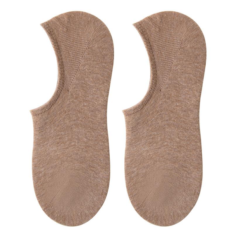 Short Socks Season Thin Solid Color Breathable Shallow Mouth Invisible Socks Boat Socks Silicone Non-Slip Non-Falling Heel Versatile Socks