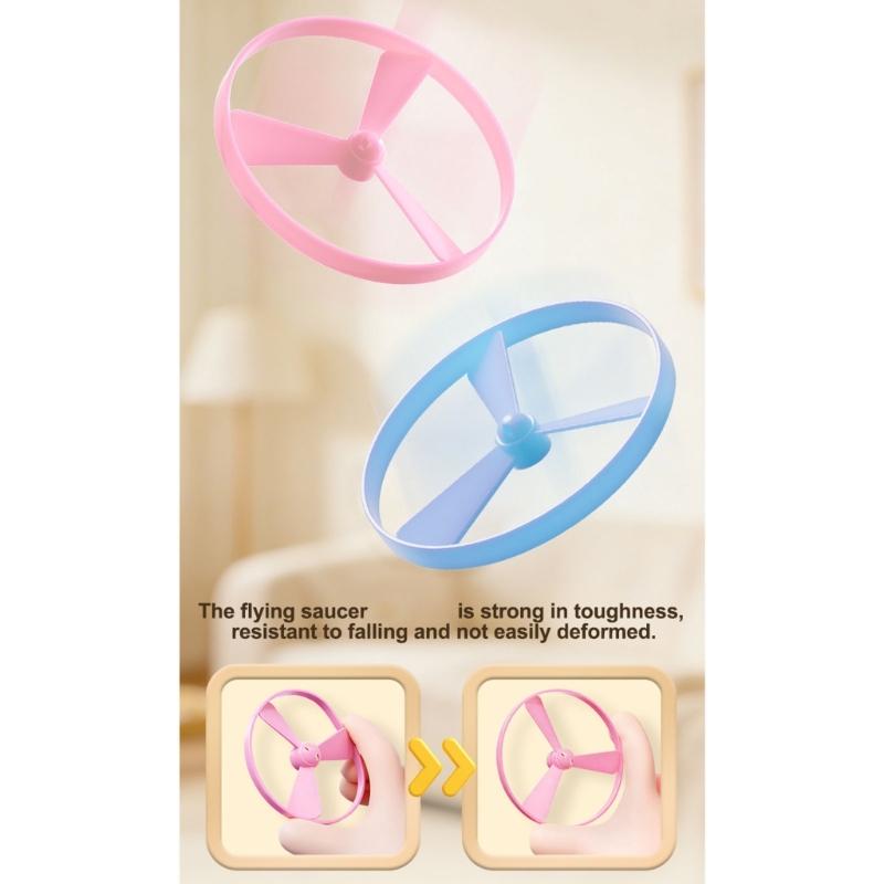 Electric Flying Saucer Cats Chasing Teasing Toy for Indoor Cats Hunting with LED Light BoInteracredom Pet Engagement Toy