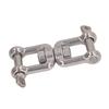 304 Stainless Steel Double Jaw Shackle Rustproof Universal Jaw Anchor Connector for Hardware Lifting Connection 12mm