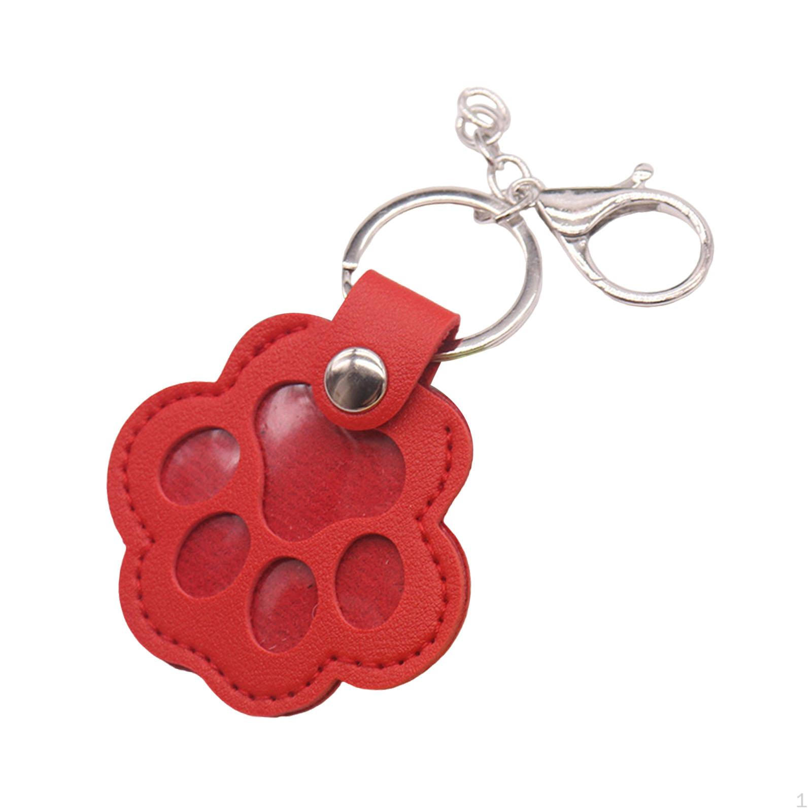 

Брелок в виде кошачьей лапки, подвеска для сумки, кожаный, для хранения шерсти питомца, универсальный, уникальный, портативный, сувенир, для ключей от машины