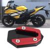 Motorcycle Kickstand Pad, Akozon Multicolor Anti-Slip CNC Aluminum Alloy Side Stand Plate Pad Fit