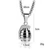 Personalized Men's Grenade Fashion Necklace Retro Punk Style Men's Pendant
