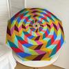 1pc Colorful Spiral Automatic Folding Umbrella - Portable Collapsible Design, 8-Rib Iron Frame, Playful Design yy251215223