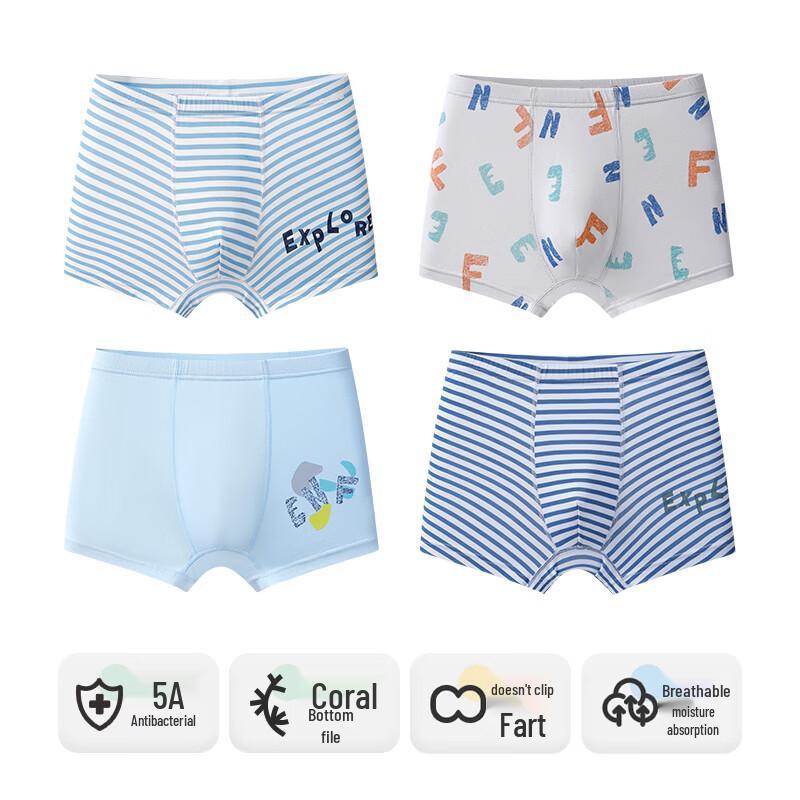 Engbolun Jungen Sommer Modal Boxershorts 4er-Pack
