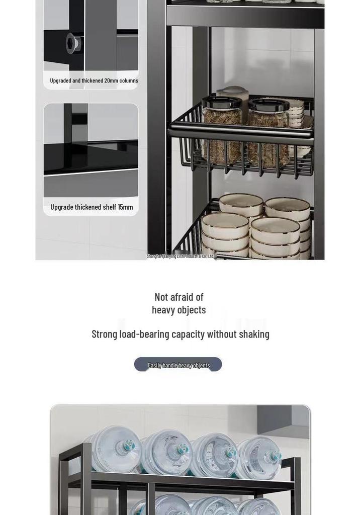 Kitchen Storage Rack for Cleaning Supplies and Organization