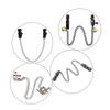 Alloy Nipple Clamp Set for Couples with Chain Breast & Labia Stimulation Massager Adult Bondage Game for Women's Sensation Play