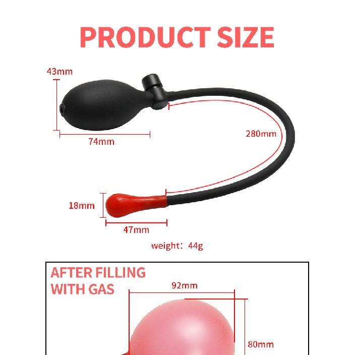 Silicone Expandable Inflatable Anal Pulg Vagina Massager Dilator Butt Pulg BDSM Sex Toy for Men