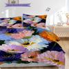 Flower Painting Pattern Bedding Quilt Set Quilt Cover Pillowcase Home Decoration Birthday Gift (1 * duvet cover + 2 * pillowcase, without core)