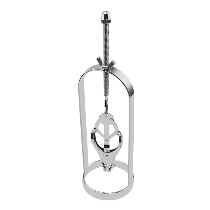 Couples Gift Nipple Clamps – 1 PC Adjustable Stainless Steel Breast Clips with Chain Reusable BDSM Adult Sex Toy