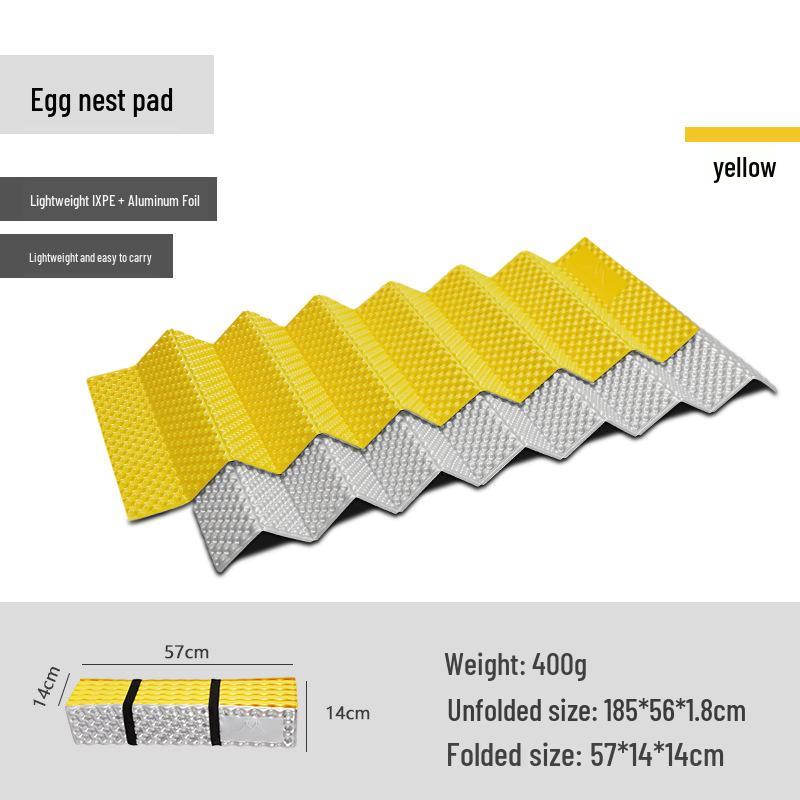 Mountain Egg Nest Moisture-proof Camping Mat - Ultra-light Folding Cushion for Outdoor Picnic or Sleeping