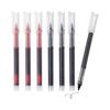 PATIKIL 6 Pcs Liquid Ink Rollerball Pens, 0.5mm Fine Point Needle Tip, Smooth Writing, Quick Dry Gel Ink, Black/Red Ink, for Office, Note Taking,