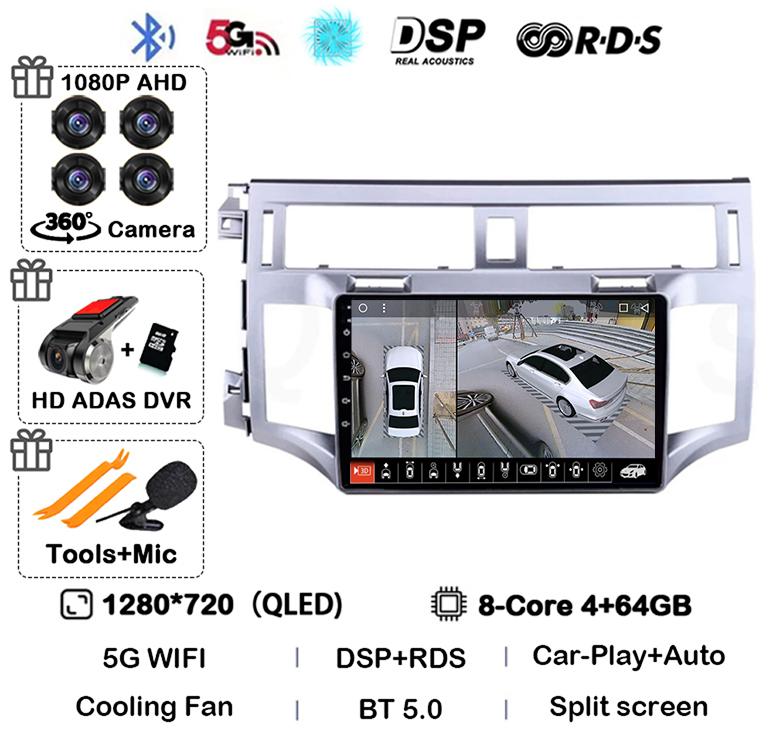 Android 14 Carplay Auto For Toyota Avalon 3 2005 2006 2007 2008 2009 2010 Car Radio Multimedia Player Stereo GPS WIFI Head Unit