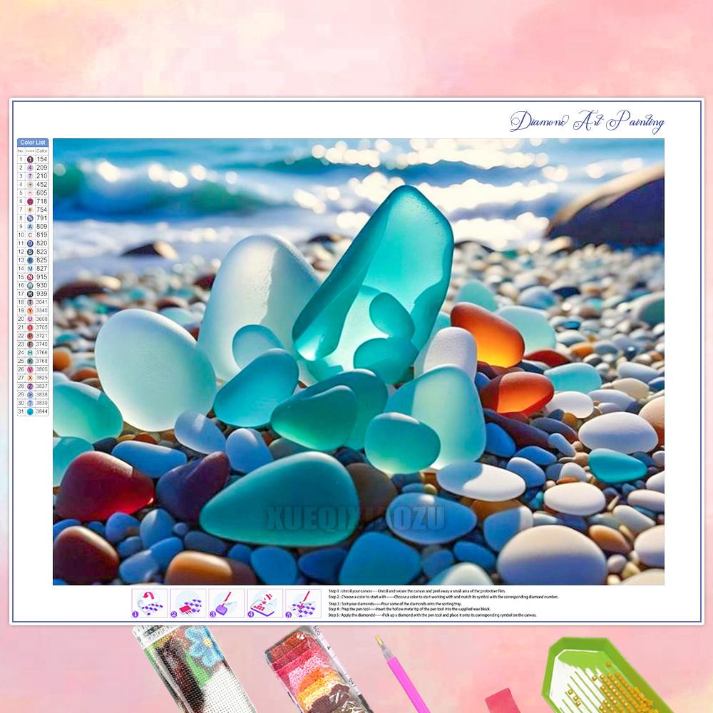 Seaside Scenery 5D Diamond Painting Kit Diamond Mosaic DIY Home Decor Gift for Adult Beginners New 2026