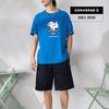 Converse Summer Short Sleeve Sneaker Tee Blue Uck177 Bir