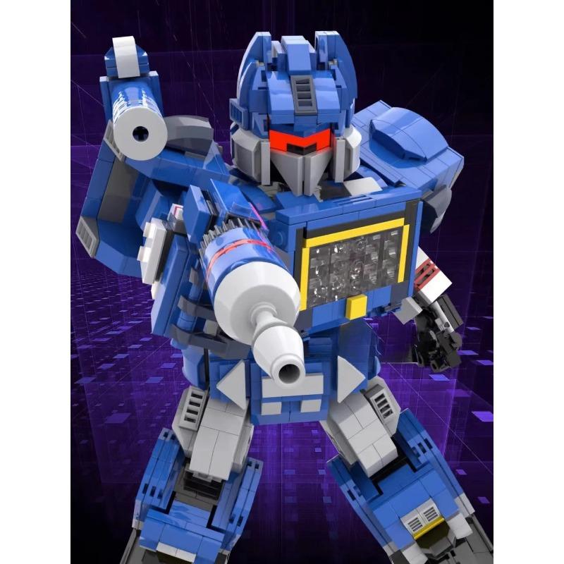Combat Robot Building Blocks Assembled Sound Wave Mecha Model Toy Gift
