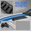2PCS Universal Mount Engine Cover Air Intake Mesh for Focus RS MK2 Style Engine Hood Modification