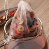 Disposable Nylon Drawstring Tea Bags for Loose Leaf Tea, Herbal Infusions, and Medicinal Ingredients