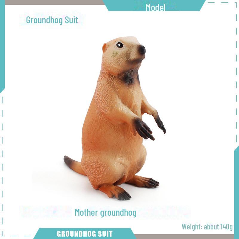 Wild Animal Models: Handmade Groundhog, Squirrel, and Chipmunk Forest Ornaments