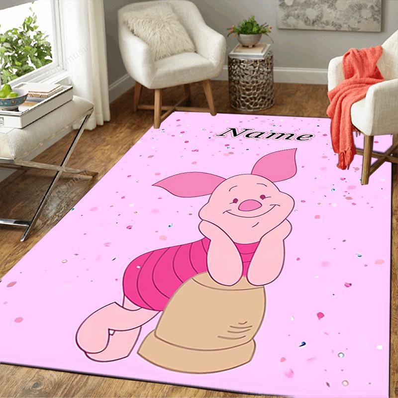 Custom 1Pc Piglet'S Heartfelt Adventure Rug Office Carpet Indoor Outdoor Entrance Doormat Nonslip Soft And Comfortable Living Room D916345