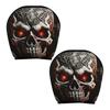 Funny Cartoon Car Headrest Covers, Universal Breathable Elastic Seat Neck Pillow Protector, Humor Spooky Auto Interior Decor for Most Vehicles