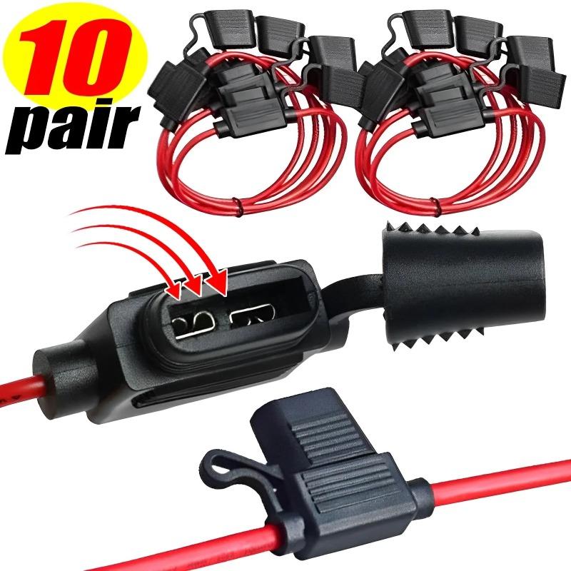 Auto-Sicherungshalter Wasserdicht Mini-Klingenadapter Spritzwassergeschützte Box 16AWG/18AWG Trennschalter-Steckdose Feuchtigkeitsgeschützter Sicherungssteckplatz