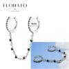 FLORATO 925 Silver Earrings Chain Tassel Pendant Earrings Zircon Silver Earrings for Women Trend Luxury Wedding Jewelry
