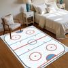 Area Rug Carpet Soft Non Slip Ice Hockey Rink Floor Mat for Bedroom Living Room Kids Room Home Decor Dorm Gift