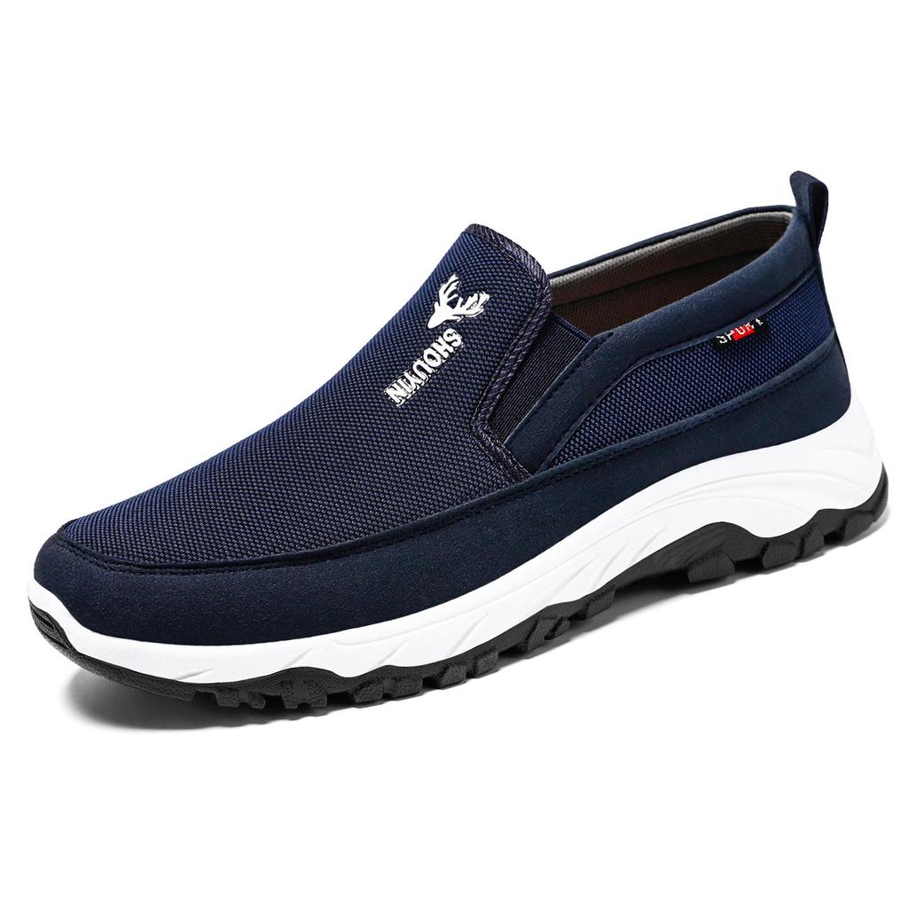 Men's Slip-On Old Beijing Cloth Shoes - Spring Breathable & Odor-Free Casual Footwear