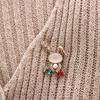 Pearls For Women Exquisite Rabbit Brooch Korean Style Brooch Rhinestone Pins Suit Accessories