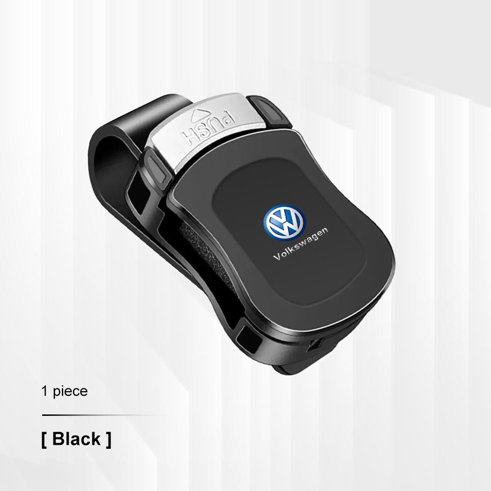 Car Visor Glasses Clip Sunglasses Hanger for VW Volkswagen GTI R Golf 3 4 5 6 7 8 MK8 ID.3 ID4 Polo Tiguan Passat B5 B7 Touareg