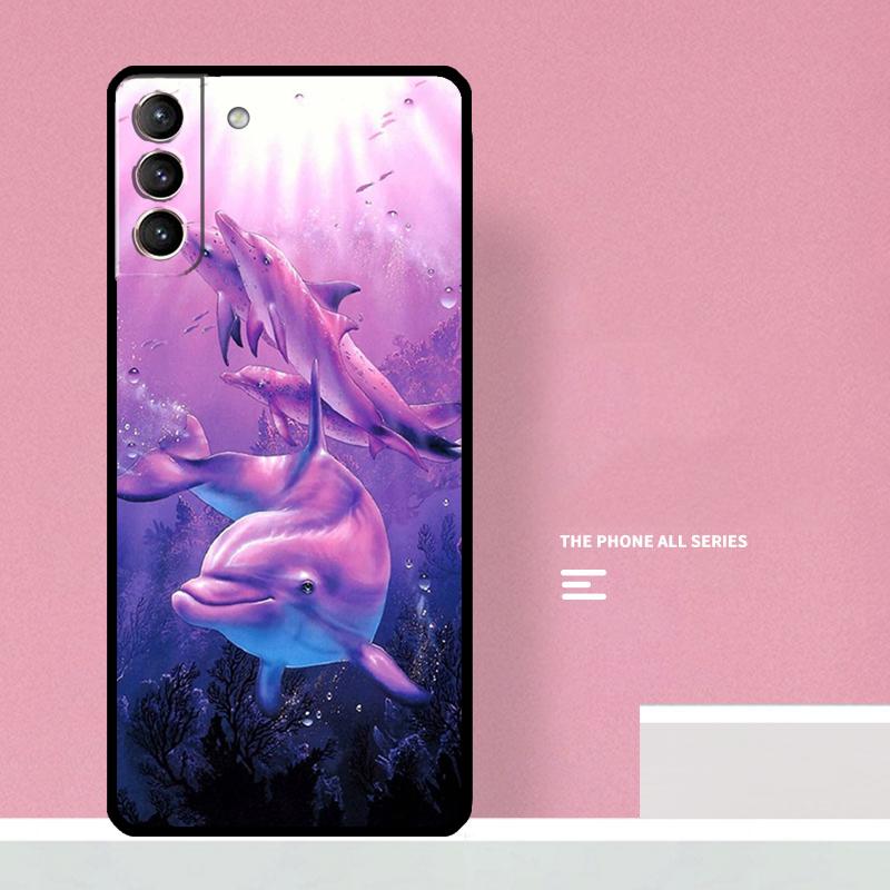 Ocean Dolphin Phone Case For Samsung Galaxy S24 S26 Ultra S20 S21 S22 S23 S25 Plus S10 S25 FE Cover Coque