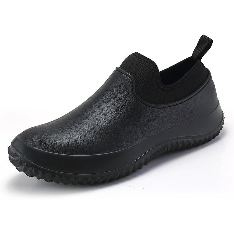 Herren-Regenschuhe in Übergröße, modische Low-Top-Regenstiefel, rutschfeste Angelschuhe, Küchenarbeitsschuhe, kurze Gummistiefel für Herren