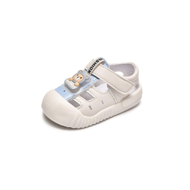 Cute Cartoon Breathable Soft Sole Flash Light Infant Toddler Walking Sandals