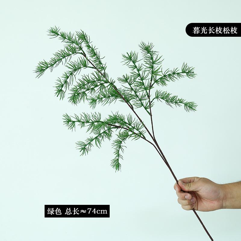 Simulated Long-branch Soft Rubber Fern Leaves, Mori Home Furnishing Hotel Wedding Decoration Fake Flower Green Plant Ornament