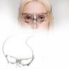 Punk Style Mechanical Blood Blade Alien Fluid Mask Creative Alloy Halloween Masquerade Costume Accessory